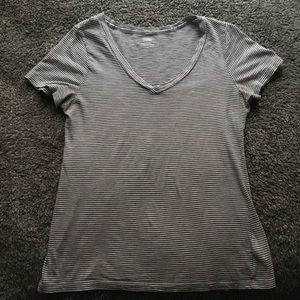 Striped V-Neck Tee